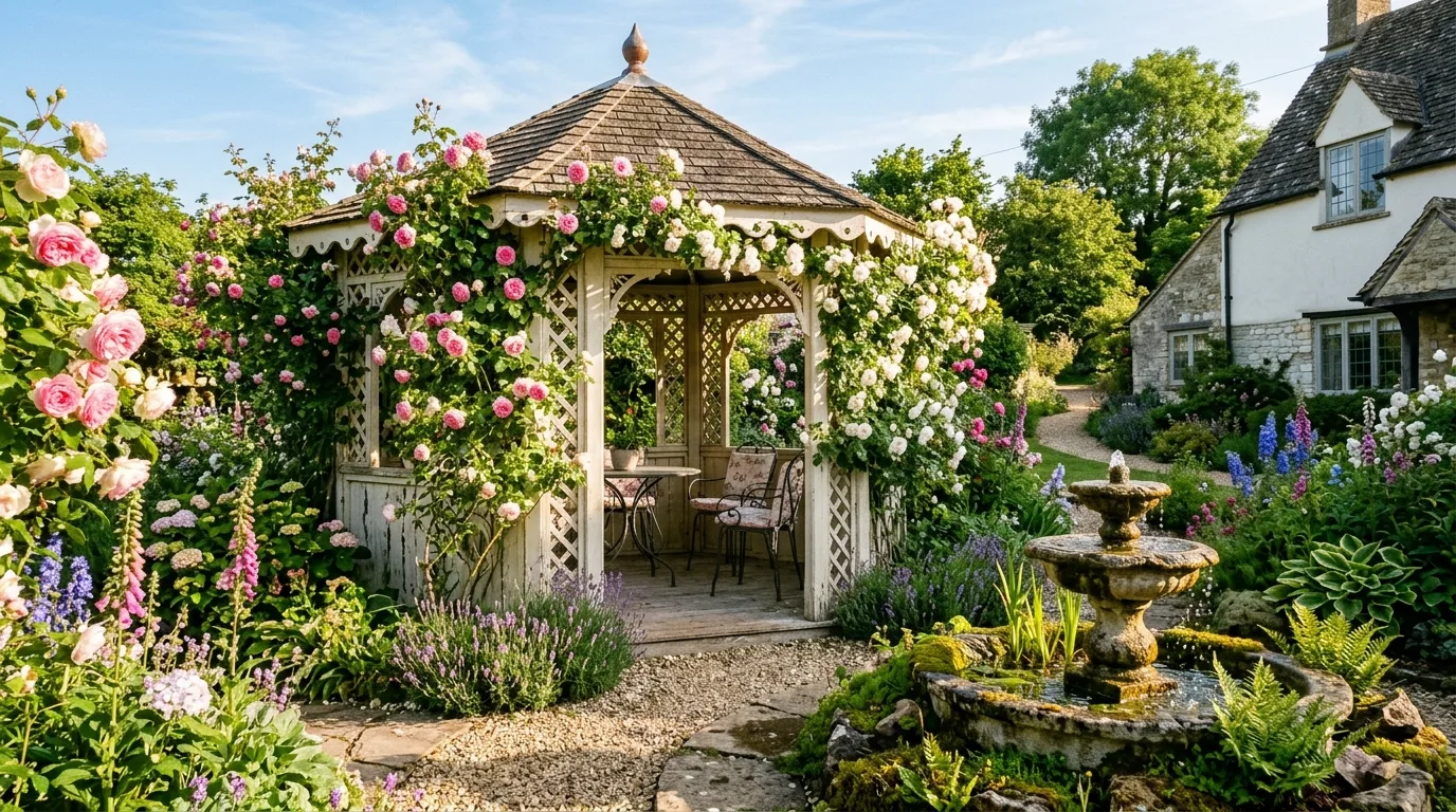 Evening Gazebo With Lights